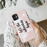 Positives Pink Das Abenteuer beginnt mit der Weltk Case-Mate iPhone Hülle<br><div class="desc">Positives Pink Das Abenteuer beginnt mit der Weltkarte</div>
