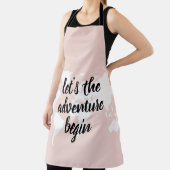 Positives Pink Das Abenteuer beginnt mit der Weltk Schürze (InSitu)