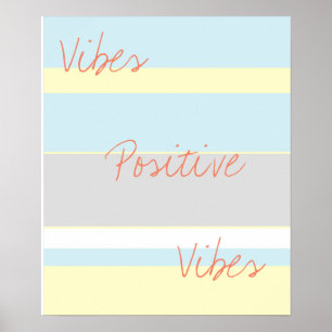 Positives Plakat der Schwingungens-PastellfarbeA3