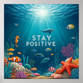 Positives Poster bleibe