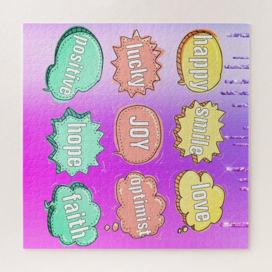 Positives Puzzle-Geschenk - Benutzerdefinierter Te Puzzle (Horizontal)