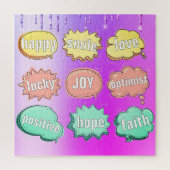 Positives Puzzle-Geschenk - Benutzerdefinierter Te Puzzle (Vertikal)