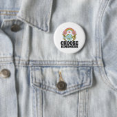 Positives Rainbow Peace Hippie Wählen Sie Kindness Button (Beispiel)