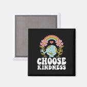 Positives Rainbow Peace Hippie Wählen Sie Kindness Magnet (Vorderseite/Rückseite)