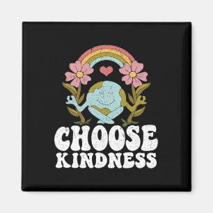 Positives Rainbow Peace Hippie Wählen Sie Kindness Magnet