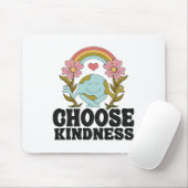 Positives Rainbow Peace Hippie Wählen Sie Kindness Mousepad (Mit Mouse)