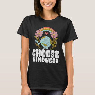 Positives Rainbow Peace Hippie Wählen Sie Kindness T-Shirt