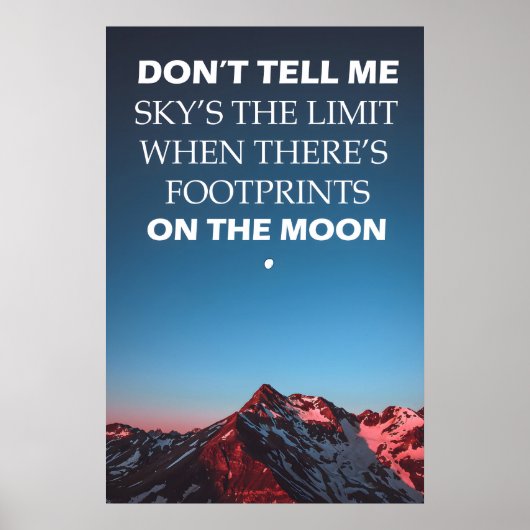 Positives Selbst-Inspirationszitate Poster (Vorne)