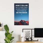 Positives Selbst-Inspirationszitate Poster (Heimbüro)