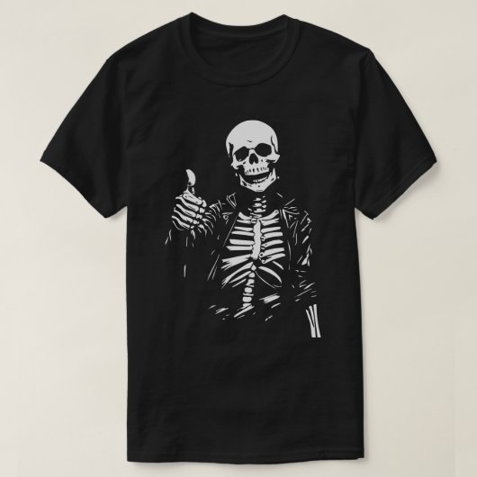 positives Skelett T-Shirt (Design vorne)