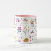 Positives Snail-Denken, Pink-Kaffee-Tasse, 11oz Tasse (Zentrum)