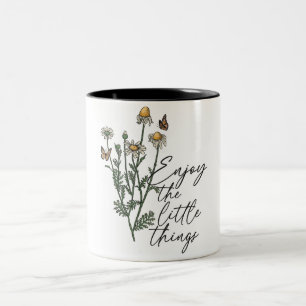 Positives Sprichwort der Inspirationsquelle/Verbre Zweifarbige Tasse