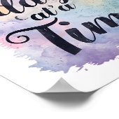 Positives Suchtfreiheits- und Genesungsspruch Poster (Ecke)