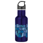 Positives Trinken Edelstahlflasche (Vorderseite)