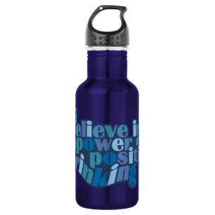 Positives Trinken Edelstahlflasche