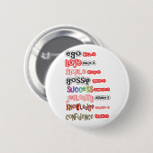 Positives Vermögen und negative Schulden Button (Vorne & Hinten)