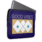 Positives Vibes erfrischendes Design Laptopschutzhülle (Vorne Rechts)