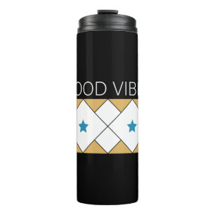 Positives Vibes erfrischendes Design Thermosbecher