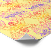 Positives Vibes Paisley Pattern Poster (Ecke)