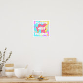 Positives Vibes Pastel Farben Abstraktes Kunstpost Poster (Küche)