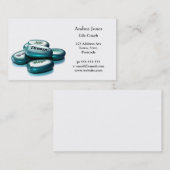 Positives Wort entsteint Lebentrainer-Visitenkarte Visitenkarte (Vorne/Hinten)