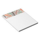 Positives Wortdesign Notizblock (angewinkelt)