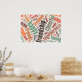 Positives Wortdesign Poster (Küche)