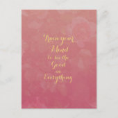 Positives Zitat aus Gold sieht in allem gut aus Postkarte (Vorderseite)