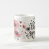 Positives Zitat Blumenvase Kaffeetasse (Mittel)