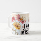 Positives Zitat Blumenvase Tasse (Vorderseite Links)