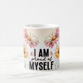 Positives Zitat Blumenvase Tasse (Mittel)