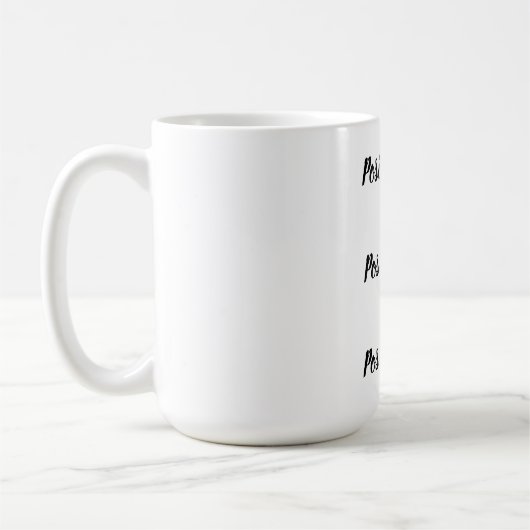 Positives Zitat Kaffeetasse (Links)