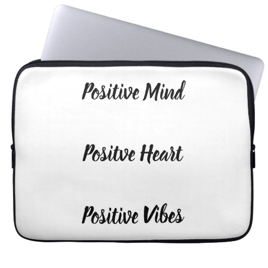 Positives Zitat Laptopschutzhülle (Vorderseite)