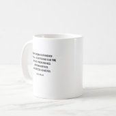 Positives Zitat von Helen Keller - Kaffeetasse (Vorderseite Links)