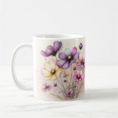 Positives Zitate Blumen-Tasse Kaffeetasse (Links)