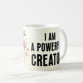 Positives Zitate Blumen-Tasse Kaffeetasse (VorderseiteRechts)