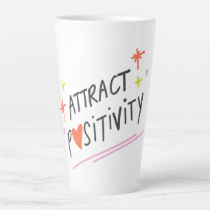 Positivität anziehen Motivationszitat Kaffeetasse Milchtasse