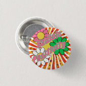 Positivität ausstrahlen button (Vorne & Hinten)