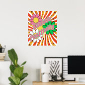 Positivität ausstrahlen poster (Heimbüro)