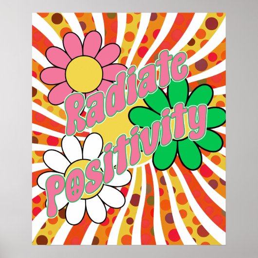Positivität ausstrahlen poster (Vorne)