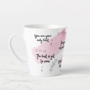 Positivität Boost Pink Latte Tasse