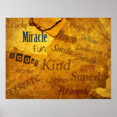 Positivität Boost Poster! Poster (Vorne)