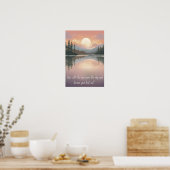 Positivität der Natur: Frieden und Freude vereinba Poster (Küche)