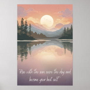 Positivität der Natur: Frieden und Freude vereinba Poster