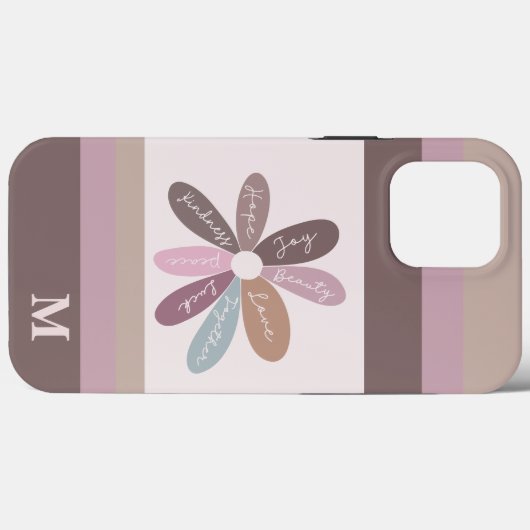 Positivität Floral Daisy Affirmations Motivierend Case-Mate iPhone Hülle (Rückseite (Horizontal))