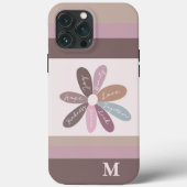 Positivität Floral Daisy Affirmations Motivierend Case-Mate iPhone Hülle (Rückseite)