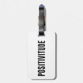 Positivität Gepäckanhänger (Rückseite vertikal)