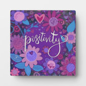Positivität Inspiration Herzbläschen Hübsch Fotoplatte (Vorderseite)