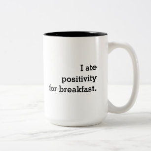 Positivität Inspiration Motivierend Kaffee-Tasse Zweifarbige Tasse