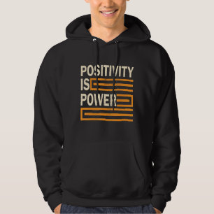 Positivität ist Power Retro Inspiration Motivation Hoodie